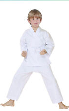 Uniforme de Karate Fluory con cinturón blanco karate gI para niños Talla 00 Totalmente Nuevo segunda mano  Embacar hacia Mexico