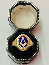 mens gold signet ring for sale  BOURNEMOUTH