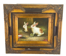 framed painting oil rabbits for sale  Phoenix