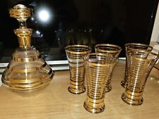 Vintage gelbglas gold gebraucht kaufen  Versand nach Germany