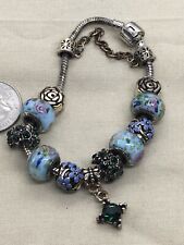 bracelet silver 43 charms for sale  Marsing