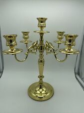 Vintage BALDWIN Georgetown USA Forged Brass Centerpiece 5 Light Candelabra, used for sale  Chicago