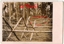 Used, German WWI Photo Imperial Russian Soldiers at Barbed Wire Defense for sale  Shipping to South Africa