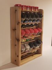 Spice Rack wood handmade Shelf Cedar Wooden Hand Crafted Kitchen #92, used for sale  Shipping to South Africa