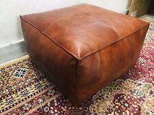 Leather footstool ottoman for sale  Shipping to Ireland