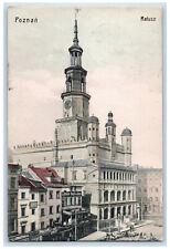 c1910 Poznań Ralusz (Ratusz Poznania) Poznan Poland Antique Posted Postcard, używany na sprzedaż  Wysyłka do Poland