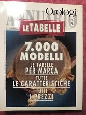 Annuario tabelle orologi usato  Italia