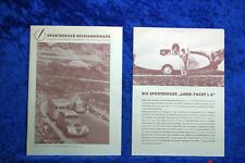 Deportes Berger Acoplado Del Recorrido 1951 Folleto (A1137) Facsímil Archiv segunda mano  Embacar hacia Argentina