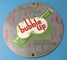 Placa de bomba vintage de porcelana bubble up refrigerante bebida refrigerante cola loja comprar usado  Enviando para Brazil