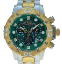 Relógio suíço Invicta Hydromax masculino 49mm mostrador verde cronógrafo de dois tons! Ref: 19574! comprar usado  Enviando para Brazil