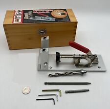 Adjustable Pocket Hole Guide Kit Jig Carpentry Joinery Woodworking Tool w/ Case, used for sale  Shipping to South Africa
