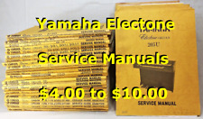 Manuales de servicio de órganos Yamaha Electone: 105 a 215U, 215-I, 215U-TR (elige 1) segunda mano  Embacar hacia Argentina