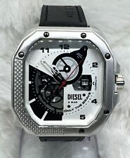 Luxury Diesel "ONLY THE BRAVE" Quartz Sub Dial Leather Band Men's Wrist Watch for sale  Shipping to South Africa