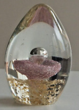 Glass paperweight pink for sale  HUNTINGDON