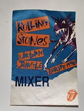 THE ROLLING STONES - ORIGINAL URBAN JUNGLE CLOTH TOUR BACKSTAGE PASE MEZCLADOR segunda mano  Embacar hacia Mexico