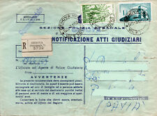Storia postale notificazione usato  Italia