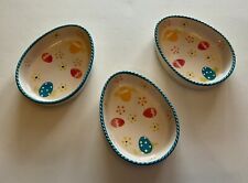Temp-tations de Tara (3) piezas retiradas del viejo mundo 4 oz. Ramekins/caramelos de huevo de Pascua segunda mano  Embacar hacia Argentina
