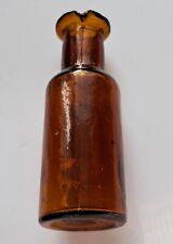 Garrafa de remédio antiga pequena de vidro marrom comprar usado  Enviando para Brazil