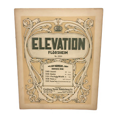 Vintage 1924 Elevation Sheet Music by Otto Florsheim for sale  Shipping to South Africa