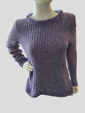 ✨Talbots Purple Chunky Chenille Knit Pullover Sweater Size XS, used for sale  Shipping to South Africa