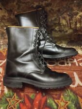 Leather combat boots usato  Torino