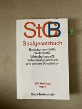 Strafgesetzbuch gebraucht kaufen  Oßweil