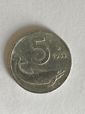 monete 5 lire 1954 usato  Villavallelonga