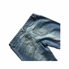 denim blue ripped light jeans for sale  MILTON KEYNES