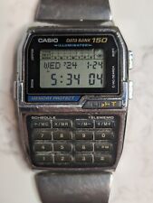 Calculadora Digital Masculina Vintage-Relógio CASIO "DataBank 150" (1477) DBC-1500 comprar usado  Enviando para Brazil