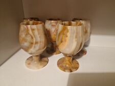 Marble onyx goblet for sale  WOLVERHAMPTON