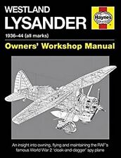 Westland lysander manual for sale  UK