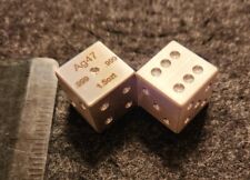Used, One Pair - Machined Silver Dice .999 Fine Silver 1.5ozt Each Die - 3ozt Total for sale  Shipping to South Africa