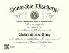 Honorable discharge certificat for sale  Millington