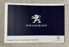 Peugeot warranty maintenance for sale  UK