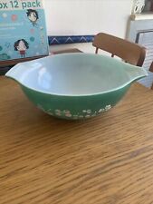 Used, Vintage Pyrex Large Cinderella Serving Mixing Bowl Dish Clover Leaf Green Design for sale  Shipping to South Africa