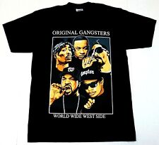 Camiseta masculina preta original gangsters West Side OG Urban Streetwear nova comprar usado  Enviando para Brazil