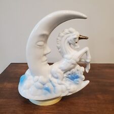 Estatueta musical vintage EMSON porcelana unicórnio lua crescente "Fly Me To The Moon" comprar usado  Enviando para Brazil