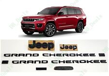 Porta traseira frontal preta brilhante traseira terrestre L emblemas 2021+ Jeep Grand Cherokee L comprar usado  Enviando para Brazil