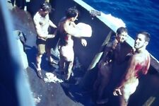 3- 1940s Segunda Guerra Mundial Rey Neptuno Ecuador Cruce Ritual de Sangre 35mm Kodachrome Slide segunda mano  Embacar hacia Argentina