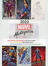 2022 Marvel Masterpieces GOLD SIGS/HOLOFOILS/CANVAS/BATTLE SPECTRUM/PRELIM ART for sale  Shipping to South Africa
