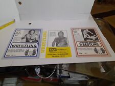Vintage wrestling programmes for sale  SHREWSBURY