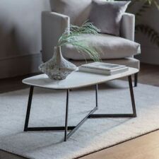Finsbury White Faux Marble Coffee Table for sale  Shipping to South Africa