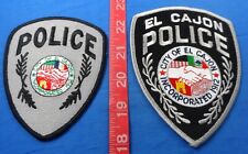 Lote de 2 Parches de Paño de Policía California-El Cajon Diferentes Tamaños, Diseños segunda mano  Embacar hacia Argentina