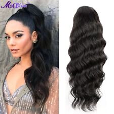 Body Wave Wrap Around Human Hair Drawstring Remy Hair Clip In Ponytail Extension, used for sale  Shipping to South Africa
