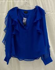 Blusa Bebe Feminina Azul Royal Longa Cassie Manga Babado em Cascata - Tamanho XL comprar usado  Enviando para Brazil