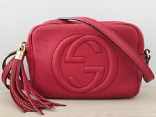 Usado Autêntico Gucci Soho Bolsa Discoteca de Couro Vermelho Em Excelente Estado comprar usado  Enviando para Brazil