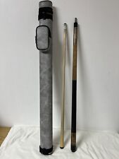 McDermott Pool Cue (2 pieces) with Leather Hard Case for sale  Shipping to South Africa