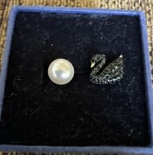 New Swarovski Iconic Swan Ring Jet / Rose Size Usa 5 / Eur 49.5 for sale  Shipping to South Africa