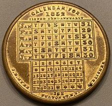 1852 brass calendar for sale  York