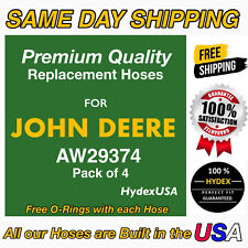 AW29374 Nova Mangueira Hidráulica de Substituição para Equipamentos John Deere - (PACOTE de 4) comprar usado  Enviando para Brazil